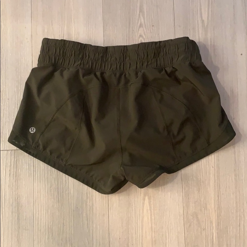 Lululemon Hotty Hot Green Shorts